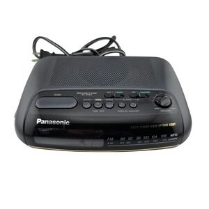 Panasonic RC-6099 AM/FM Dual Alarm Clock Radio Vintage‎ 1990s AS IS